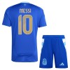 Conjunto (Camiseta+Pantalón Corto) Argentina Messi 10 Segunda Equipación 2024 - Niño